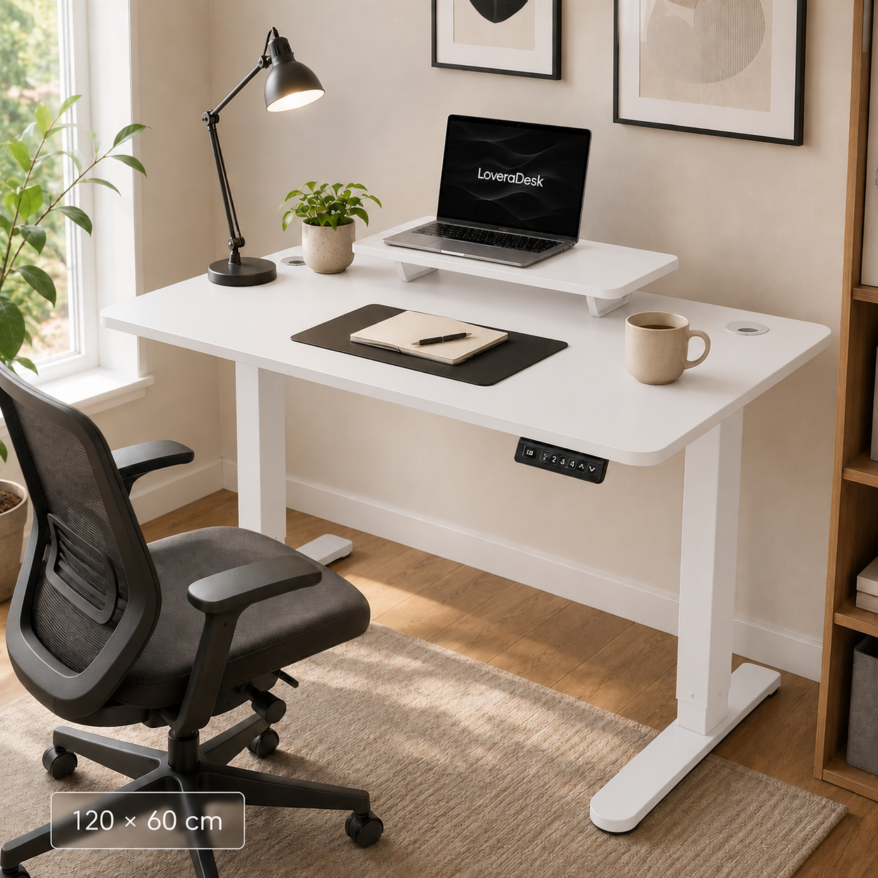 Bureau Assis Debout LevoraDesk - Blanc