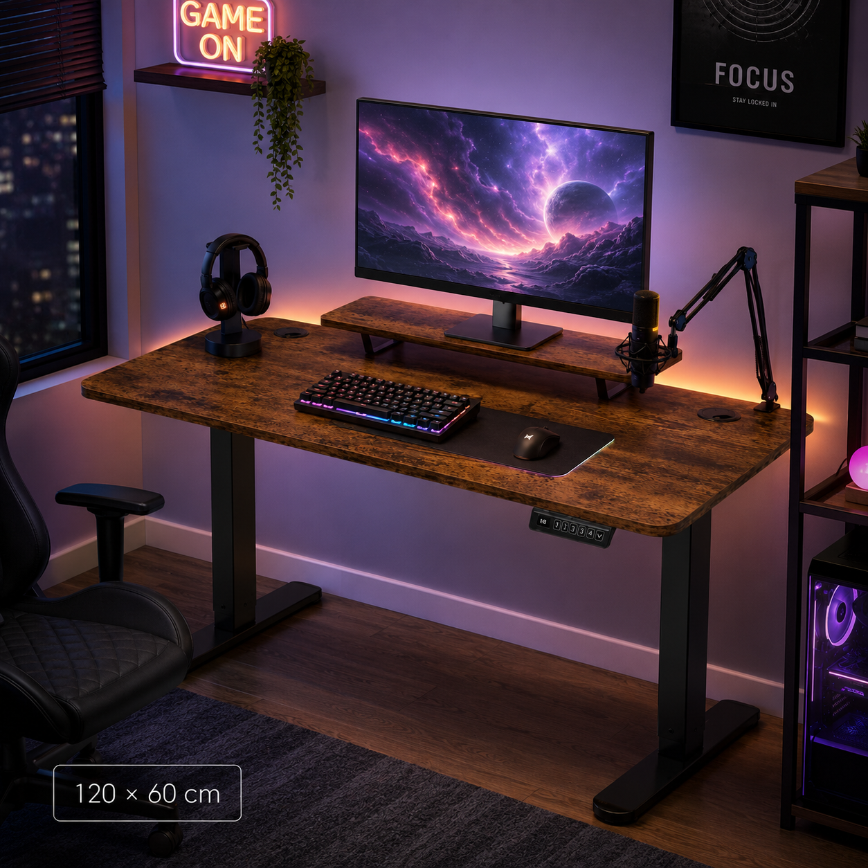 Bureau Assis Debout LevoraDesk - Bois